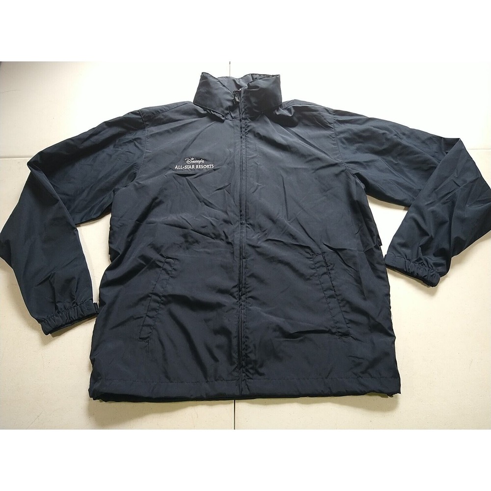 North End Windbreaker Jacket Men S Navy Disney Resort Hidden Hood Full Zip Vent